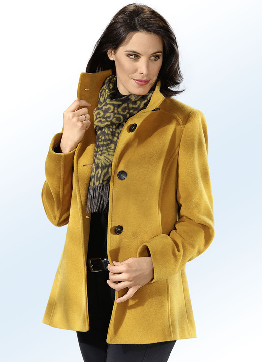 Jacken, Mäntel, Blazer - Jacke in 2 Farben mit Knopfleiste, in Größe 036 bis 054, in Farbe SAFRAN Ansicht 1
