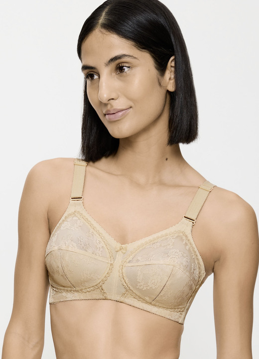 BHs - Triumph-Doreen BH mit Spitzencups, in Größe 075 bis 110, in Cup B, in Farbe HAUT Ansicht 1