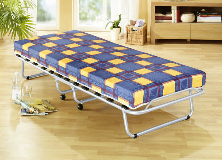 Betten - Gästebett mit Lattenrost und Matratze, in Farbe SILBER