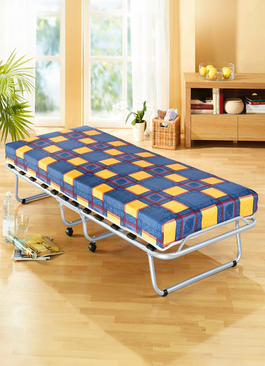 Betten - Gästebett mit Lattenrost und Matratze, in Farbe SILBER Ansicht 1
