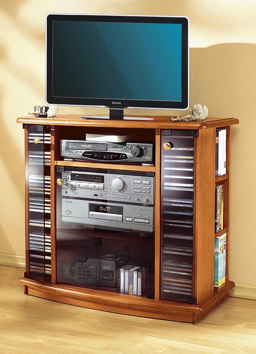 Hifi- &  TV-Möbel - TV-Phono-Wagen, in Farbe KIRSCHBAUM Ansicht 1