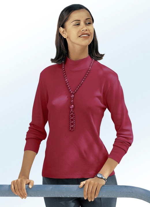 Shirts - Flottes Shirt in 16 Farben Shirts - Flottes Shirt in 16 Farben, in Größe 034 bis 052, in Farbe WEINROT
