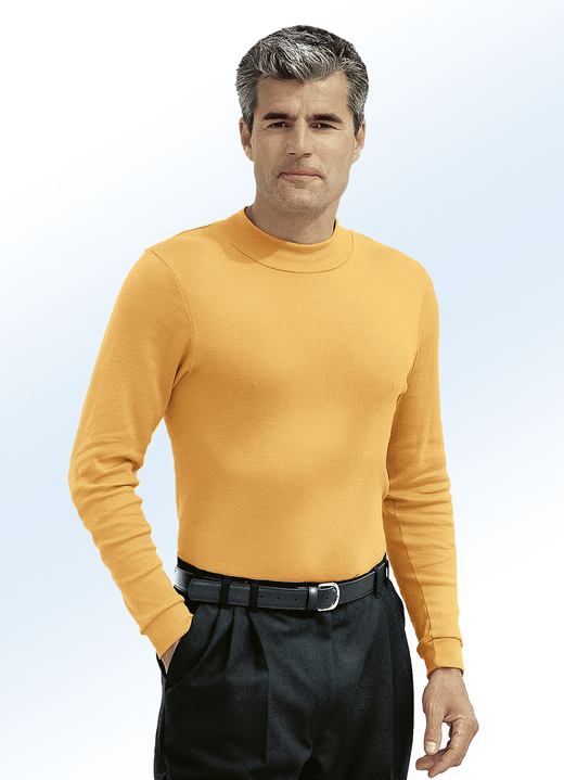 Hemden, Pullover & Shirts - Tragangenehmes Shirt in 9 Farben, in Größe 046 bis 062, in Farbe HONIG Ansicht 1