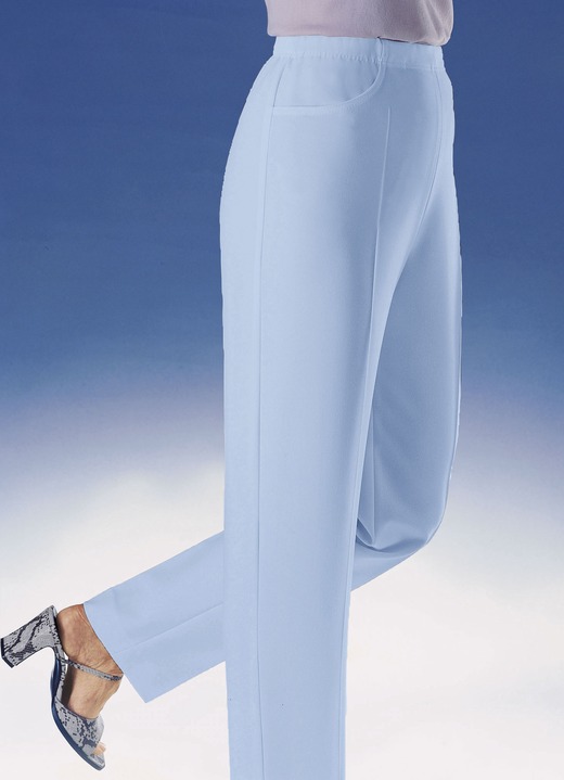 Hosen - Hose mit praktischen Seitentaschen in 6 Farben, in Größe 019 bis 054, in Farbe BLEU Ansicht 1