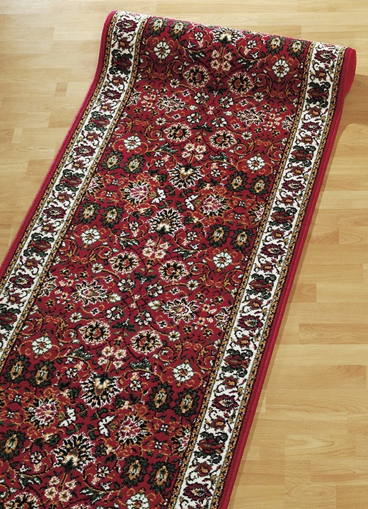 Klassisch - Gewebte Velours-Läufer, in Größe 101 (60 cm breit) bis 106 (100 cm breit), in Farbe BLAU Ansicht 1