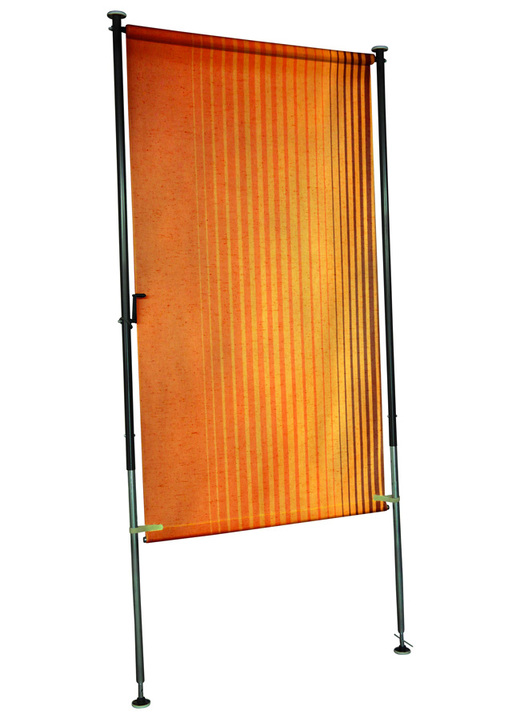 Sichtschutz & Sonnenschutz - Balkon-Seitensichtschutz, in Größe 120 (Breite 120 cm) bis 150 (Breite 150 cm), in Farbe BRAUN-ORANGE Ansicht 1