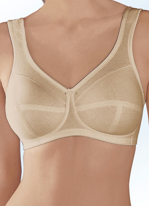 Soft-BH - Anita Entlastungs-BH mit Baumwoll-Pikee, in Größe 075 bis 120, in Cup I, in Farbe SAND Ansicht 1