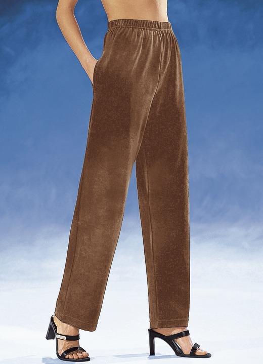 Freizeithosen - Hose mit komfortablem Dehnbund, in Größe 018 bis 060, in Farbe NUGAT Ansicht 1