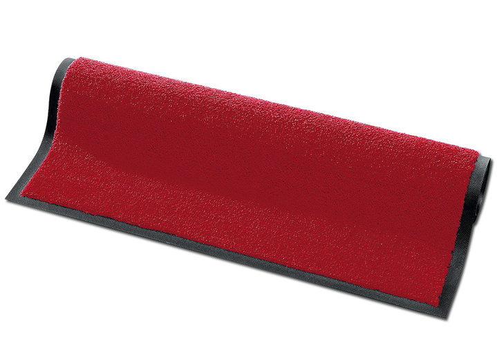 Fußmatten - Schmutzfangmatten für innen und außen, in Größe 116 (90x120 cm) bis 165 (120x180 cm), in Farbe ROT Ansicht 1