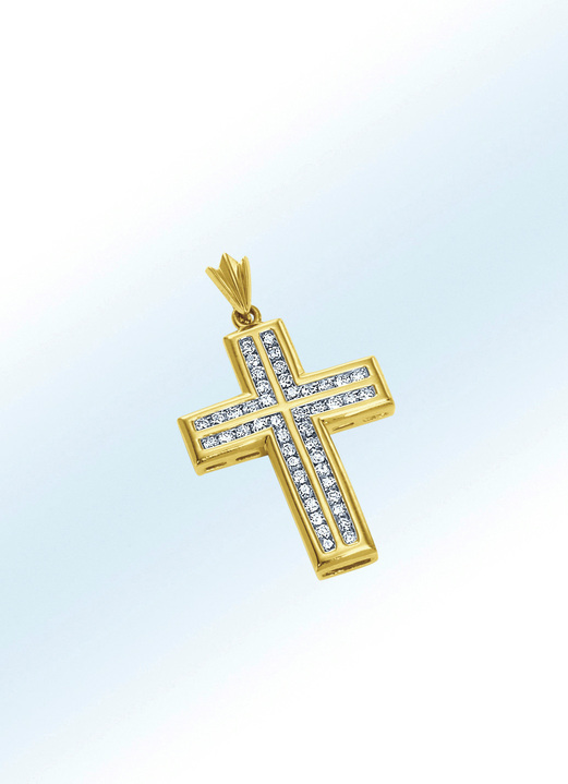 Massiver Kreuz Anhanger Mit Brillanten Herrenschmuck Echt Gold Brigitte Salzburg