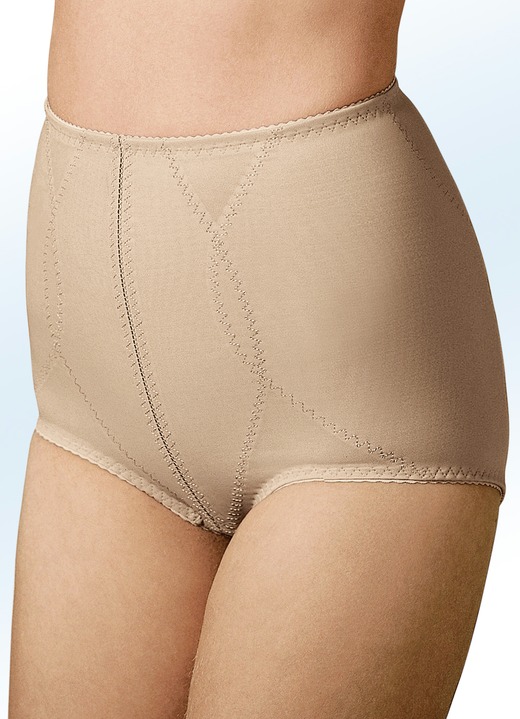 Unterwäsche - Susa Miederhose mit Verstärkung rundum, in Größe 065 bis 110, in Farbe PUDER Ansicht 1