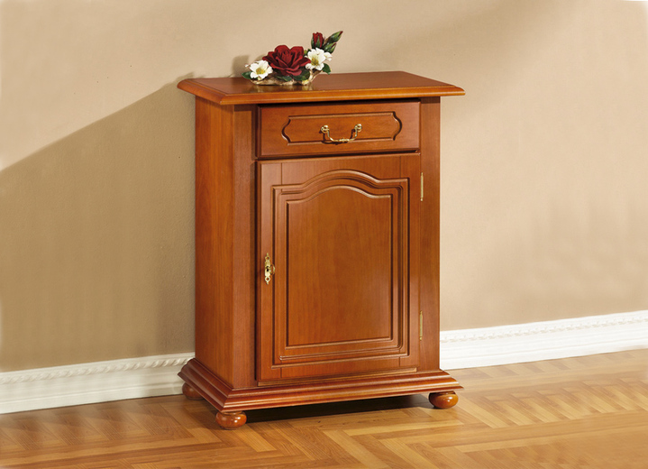 Sideboards & Kommoden - Kommode mit Echtholzfurnier, in Farbe KIRSCHBAUM, in Ausführung Kommode, 1-türig Ansicht 1