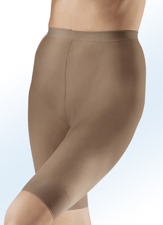 Unterwäsche - Esda Fünferpack Feinstrumpf-Kurzhosen mit Komfortbund, in Größe 2 (40/42) bis 7 (60/62), in Farbe PUDER