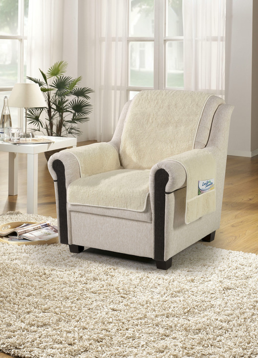 Sessel- & Sofaüberwürfe - Licardo Sessel- und Armlehnenschoner, in Farbe NATUR Ansicht 1