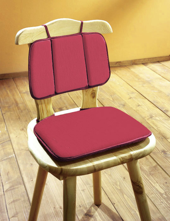 - Sitzmöbelauflagen, in Farbe ROT, in Ausführung Rückenkissen, 2er-Set
