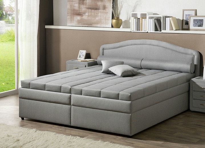 Betten - Komfortbett in verschiedenen Ausführungen, in Farbe GRAU, in Ausführung Bonnell-Federkern-Matratze Ansicht 1