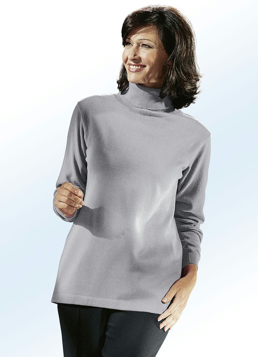 Pullover - Kombifreundlicher Pullover, in Größe 040 bis 060, in Farbe SILBERGRAU Ansicht 1