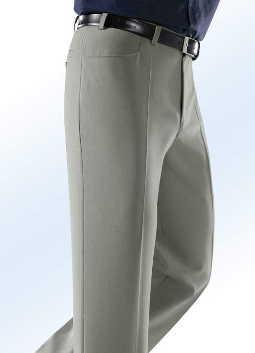 Hosen - „Klaus Modelle“-Hose mit Seitentaschen , in Größe 025 bis 060, in Farbe SCHILF MELIERT Ansicht 1