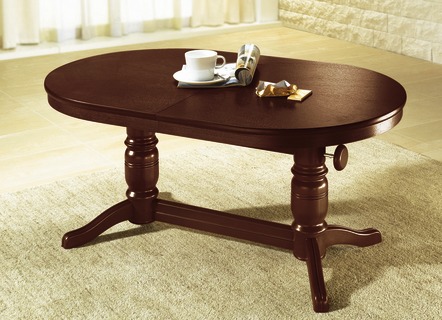 Teilmassiver Couchtisch