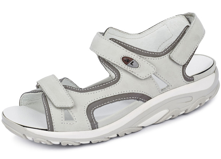 Komfortschuhe - Waldläufer Sandale mit Wechselfußbett, in Größe 3 1/2 bis 8, in Farbe EISGRAU-GRAFIT Ansicht 1