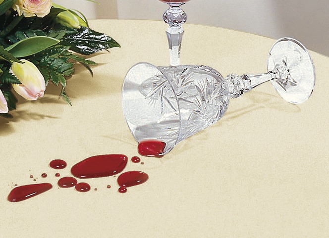 Tischdecken - Dezente Tisch- und Raumdekoration in Marmor-Optik mit Fleckschutz , in Größe 100 (Läufer, 40x150 cm) bis 404 (Kissenhülle, 40x40 cm), in Farbe WEISS Ansicht 1