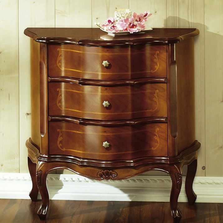 Sideboards & Kommoden - Kommode mit Schubladen, in Farbe NUSSBAUM, in Ausführung 3 Schubladen Ansicht 1