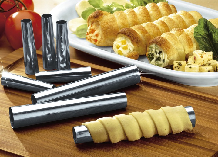 Backen - Schillerlocken-Formen-Set, 10-teilig, in Farbe SILBERFARBEN Ansicht 1