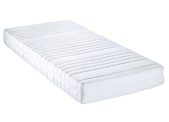Matratzen & Bettrahmen - F.a.n. 7-Zonen-Kaltschaum-Matratze, in Größe 129 (80/190 cm) bis 134 (140/200 cm), in Farbe WEISS, in Ausführung 3-Sterne-Matratze Ansicht 1