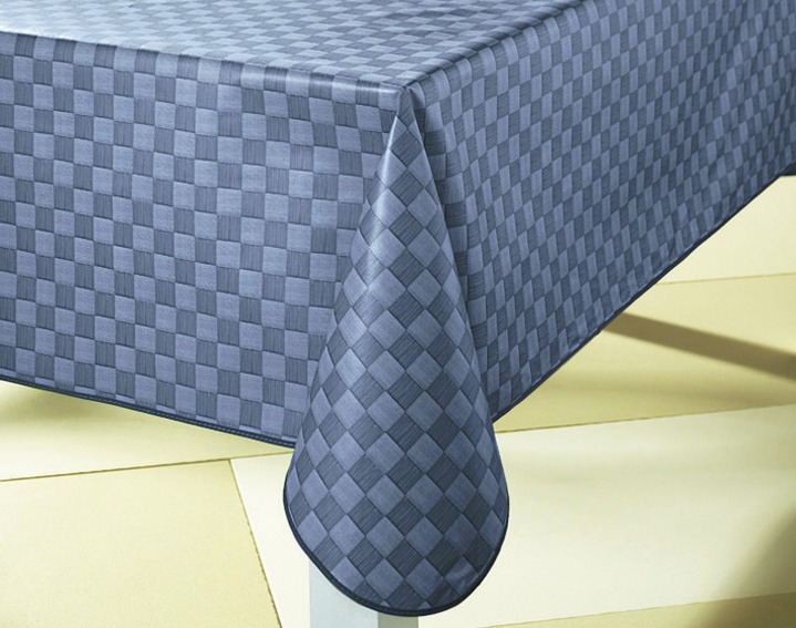Tischdecken - Wachstischtuch in bewährter Qualität, in Größe 108 (Mitteldecke, 80/ 80 cm) bis 190 (Tischdecke oval, 140x190 cm), in Farbe BLAU Ansicht 1