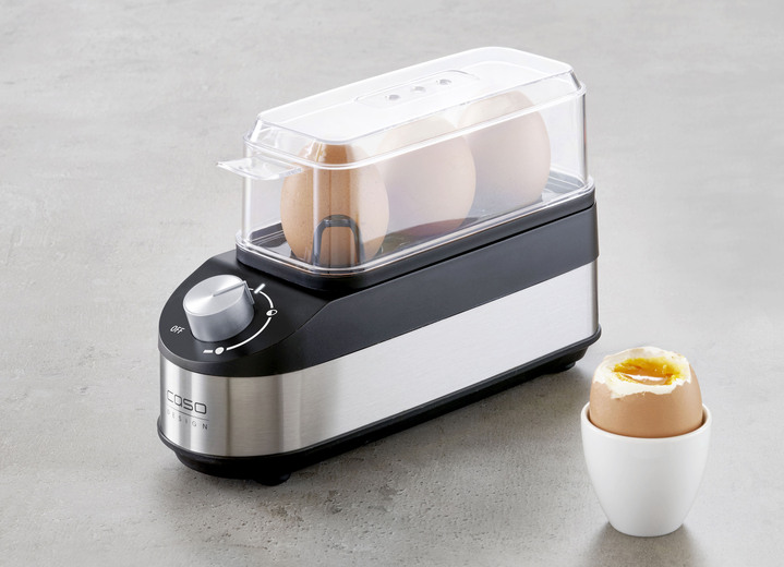 Küchengeräte - Caso Eierkocher: Immer das perfekte Ei, in Farbe SCHWARZ-SILBER