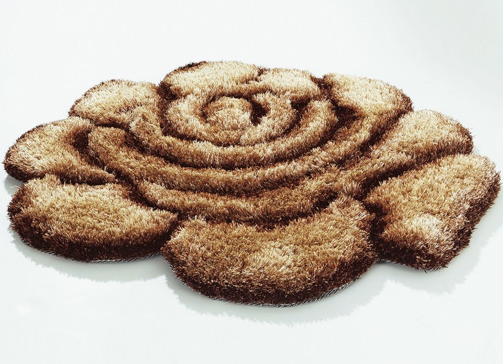 Modern - Teppich Rose, in Farbe BRAUN