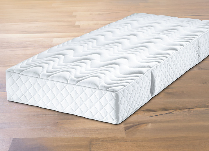 Matratzen & Bettrahmen - F.a.n.-7-Zonen-Matratze mit sehr guter Körperunterstützung, in Größe 129 (80/190 cm) bis 134 (140/200 cm), in Farbe WEISS, in Ausführung 7-Zonen-Bonnellfederkern-Matratze Ansicht 1