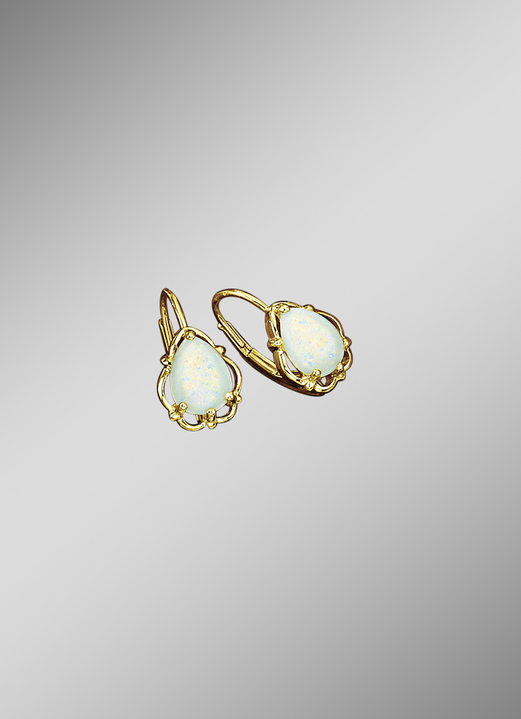 mit Edelsteinen - Ohrringe mit Opal, in Farbe  Ansicht 1