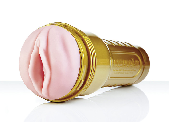Erotik - Samtweich genoppter Masturbator, in Farbe GOLD/PINK Ansicht 1