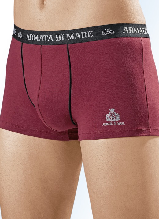 Unterwäsche - Viererpack Pants aus Feinjersey, mit Elastikbund, in Größe 004 bis 010, in Farbe 2x BORDEAUX, 1x DUNKELGRAU, 1x SCHWARZ