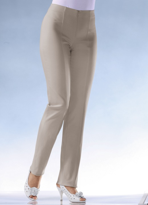 Hosen - Soft-Stretch-Hose in 11 Farben, in Größe 018 bis 235, in Farbe TAUPE Ansicht 1