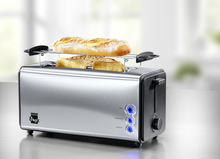 Küchengeräte - Unold Doppel-Langschlitz-Toaster für bis zu 4 Toasts gleichzeitig, in Farbe EDELSTAHL