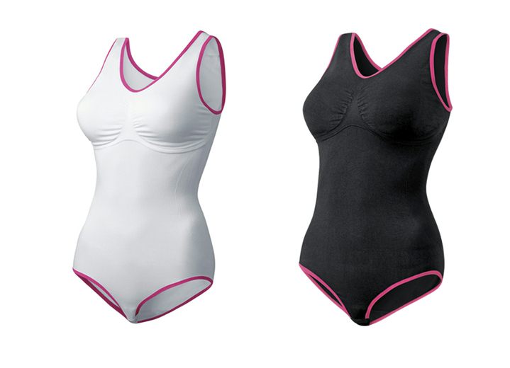 Damenmode - Zweierpack Shaping Body in 2 Farben, in Farbe SCHWARZ/WEIß Ansicht 1