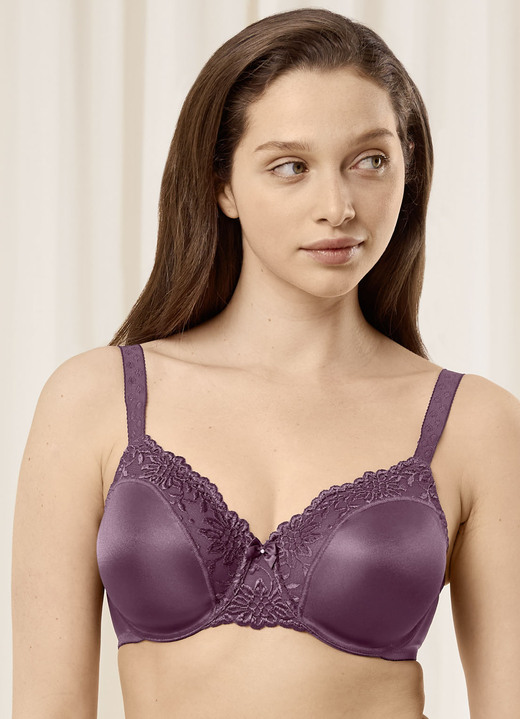 Damenmode -  Triumph-Ladyform Soft-Minimizer-Bügel-BH, in Größe 075 bis 095, in Cup G, in Farbe AUBERGINE Ansicht 1