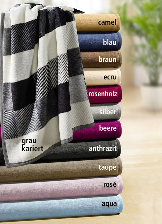 Decken - Kuschelig-weiche Schlafdecke Cotton Home , in Größe 225 (Schlafdecke, 150x200 cm) bis 325 (Schlafdecke, 150x220 cm), in Farbe CAMEL Ansicht 1