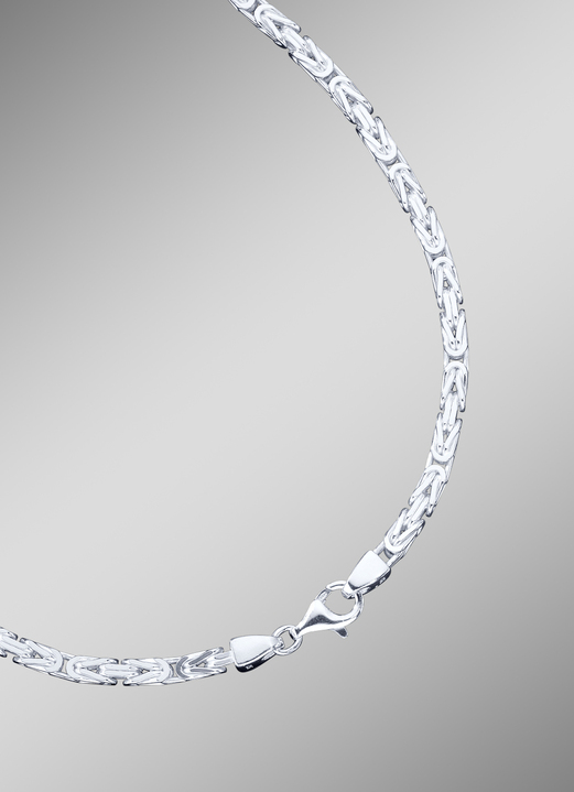Halsketten & Armbänder - Königsketten-Garnitur aus Silber, in Farbe , in Ausführung Armband, 19 cm Ansicht 1