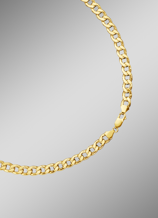 Halsketten & Armbänder - Hochwertige Panzerketten-Garnitur aus Gold, in Farbe , in Ausführung Armband, 19 cm Ansicht 1