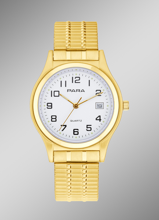Sonstige Herrenuhren - Para-Quartz-Herrenuhr, in Farbe
