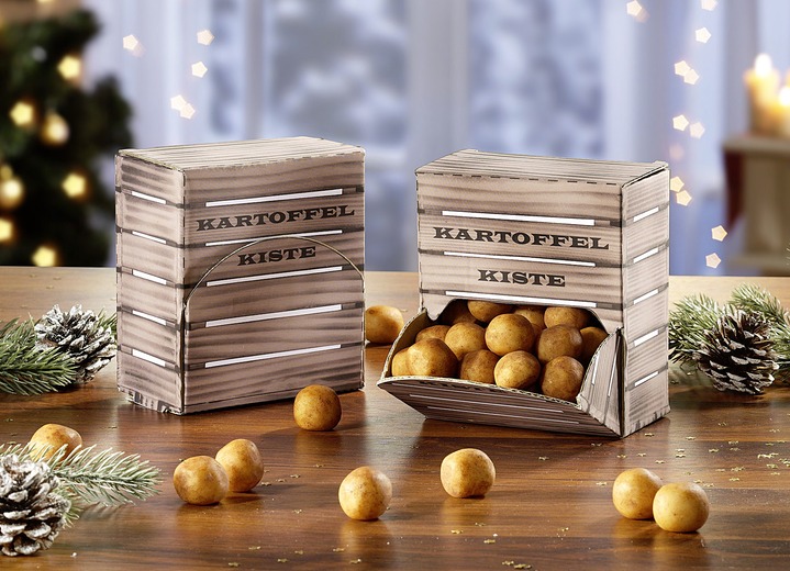 Weihnachtsleckereien - Marzipan-Kartoffeln, 2er-Set, in Farbe