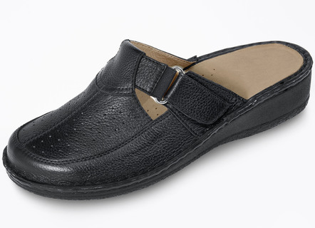 ELENA EDEN Clog aus genarbtem Rind-Nappaleder