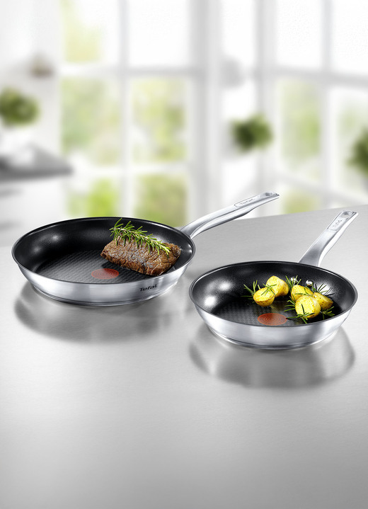 Töpfe, Pfannen & Bräter - Tefal Edelstahl-Pfannen in Profi-Qualität, in Farbe EDELSTAHL, in Ausführung Pfanne 24 cm Ansicht 1