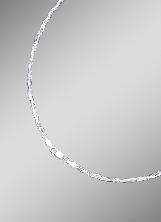 Halsketten & Armbänder - Diamantierte Zopfkette mit Karabinerverschluss, in Farbe  Ansicht 1