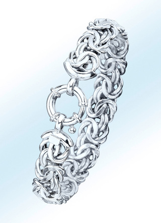Schweres Königsketten-Armband mit Schmuck-Karabiner