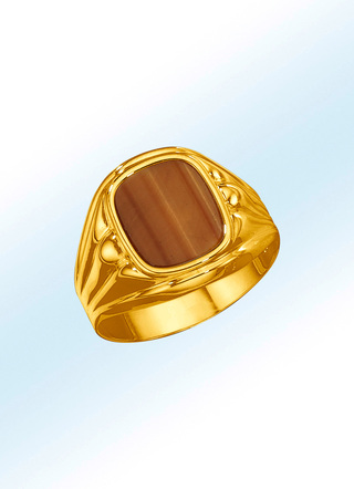 Herrenring mit Tigerauge