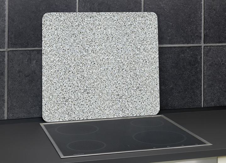 Haushaltshelfer - Wandblende aus Glas in Granit-Optik, in Farbe GRANIT